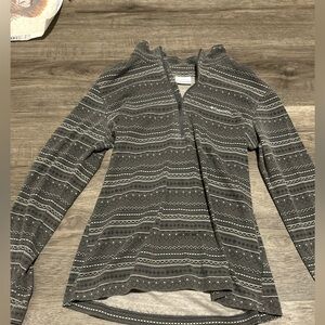 Columbia Charcoal Patterned Women's Cowl Neck Sweater